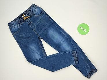 Bluzki: Spodnie jeansowe, Little kids, 9 lat, 128/134, stan - Bardzo dobry — 2