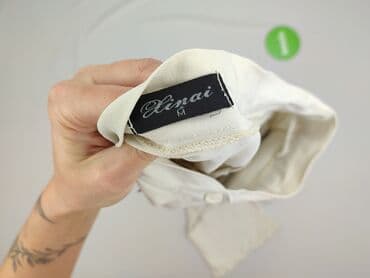 biale trampki ck: Spodnie materiałowe damskie, rozmiar M — 4