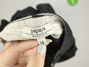 c a piżama: Papaya, Material trousers for women, size XL (EU 42) — 4