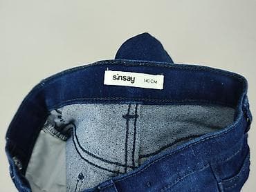 sinsay paski do spodni: Spodnie jeansowe, Sinsay, 10 lat, 140, stan - Idealny — 4