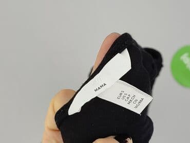 czarne bluzki basic: H&M Mama, Top damski, rozmiar S — 4