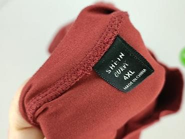 bluzki tatuaz: Shein Curve, T-shirt damski, rozmiar 4XL — 4