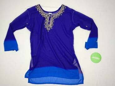 niebieska satynowa sukienka zara: Women's blouse, size L (EU 40) — 2