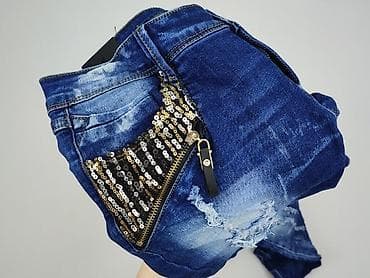 adidasy brokatowe: Denim, Jeansy damskie, rozmiar L — 6