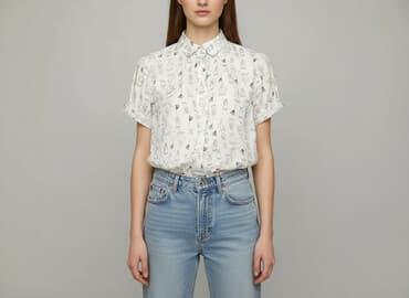 zwiewna bluzki w kwiaty: Bluzka damska, rozmiar M — 6