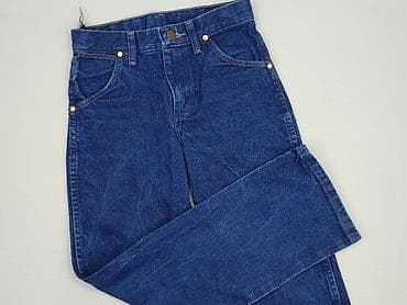 continue koszule: Spodnie jeansowe, Wrangler, 10 lat, 140, stan - Idealny — 1