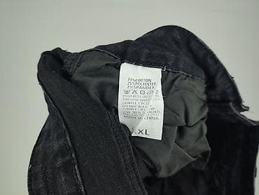 czarne cargo pull and bear: Jeansy damskie, rozmiar 2XL — 4