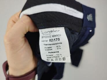 spodnie z jedwabiu naturalnego: Spodnie garniturowe dla mężczyzn, rozmiar S — 4