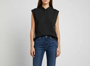 bluzka z krotkim rekawem z kapturem: Bluza z kapturem damska, rozmiar M — 1