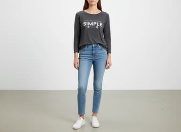 buty fioletowe zara: Zara, Bluzka damska, rozmiar L — 6