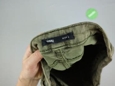 czarne krótkie spodenki sinsay: Jeansy damskie, rozmiar L — 4