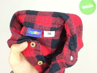 koszulka z numerem: Shirt 5-6 years, condition - Very good, pattern - Cell, color - Red — 4