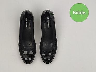 kozaki relax: Czarne damskie czółenka na koturnie But S Komfort Fit - Klasyczny — 2