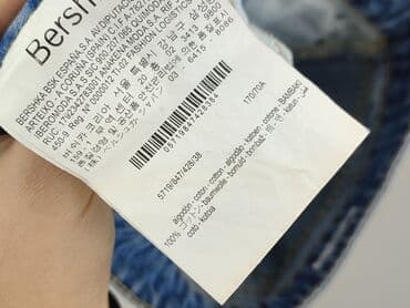 asymetryczne spódnice w paski: Bershka, Spódnica damska, M — 5