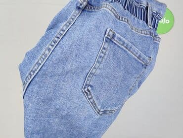 krótkie spodenki z wysokim stanem jeansowe: Szorty damskie, M — 4