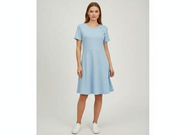 błekitna sukienki: Uwowo, Sukienka damska, rozmiar M — 7