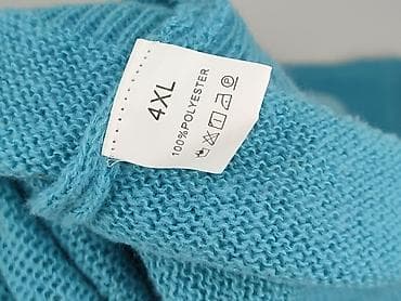 sweter z chokerem: Sweter damski, rozmiar 4XL — 4