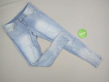 przecierane jeansy: Jeansy damskie, rozmiar M — 2