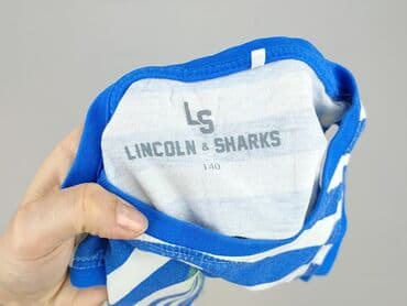 buto wrotki allegro: Koszulka, Lincoln & Sharks, 10 lat, 134-140 cm, stan - Idealny — 4