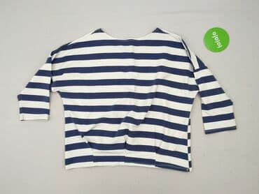 koszulka z długim rękawem w paski: Bluzka damska, rozmiar 3XL — 3