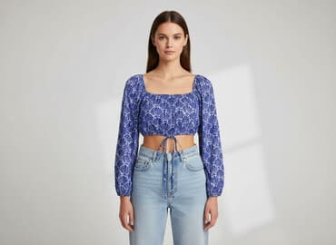 cropp bluzki z krótkim rękawem: Top damski, rozmiar S — 6