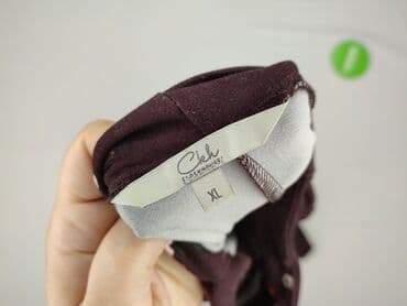 bordowa długa sukienki: Cleve, Sukienka damska, rozmiar XL — 4