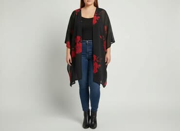 japonskie ubrania: Narzutka damska, rozmiar 5XL — 7