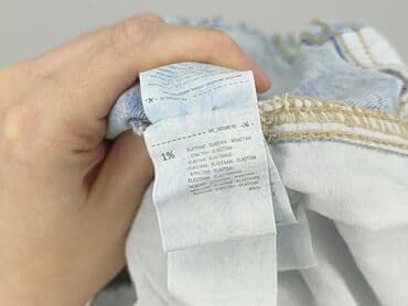 ogrodniczki z krótkimi spodenkami: Denim, Szorty damskie, rozmiar L — 5