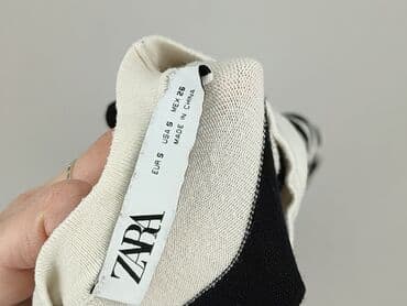 sweter w paski z serduszkiem: Zara, Sweter damski, S — 4