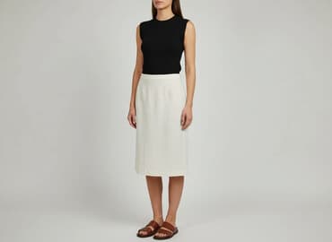 długie spódnice len: Spódnica damska, rozmiar L — 5