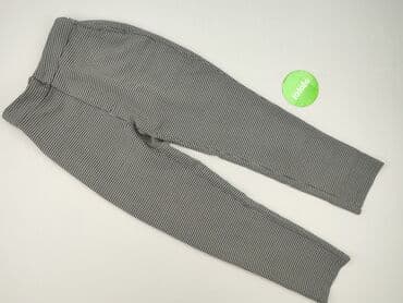 spodnie w paski pull and bear: PULL&BEAR, Material trousers for women, size L — 3