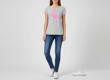 t shirty z flamingiem: Wassyl, T-shirt damski, rozmiar M — 1