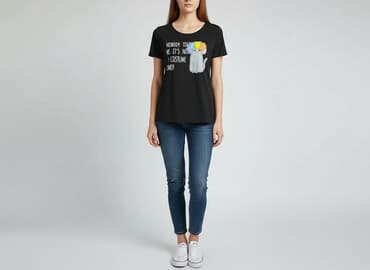 koszulki z napisami śmieszne: Women`s T-shirt, size S — 1