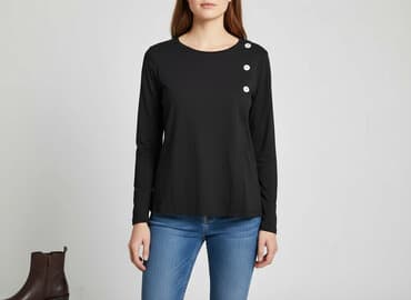 bluzki basic czarne: Beloved, Bluzka damska, rozmiar S — 6