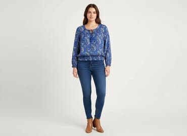 bluza pepe jeans damska: Peacocks, Bluzka damska, rozmiar 2XL — 7
