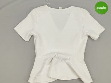 bluzka z baskinką biała: H&M, Bluzka damska, rozmiar S — 3