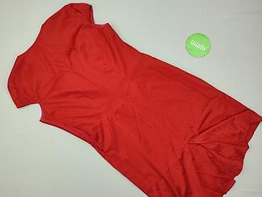 solar czerwona sukienka: Sukienka damska, rozmiar XL — 3