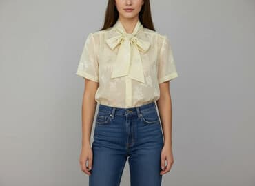 sukienka z karczkiem: Bluzka damska, M — 6