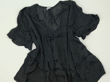 czarne bluzki rekaw 3 4: Bluzka damska, rozmiar M — 1
