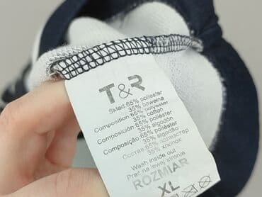 koszulka w niebieskie paski: Bluzka damska, XL — 4