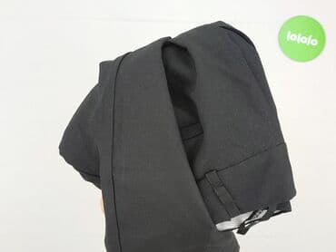 czarne spodnie z wysokim stanem materiałowe: Atmosphere, Spodnie materiałowe damskie, M — 5