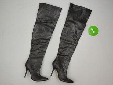 kozaki czarne allegro: Kozaki damskie, 38 — 2