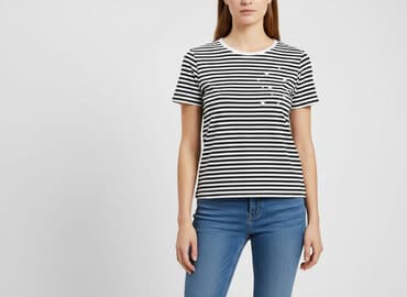 sinsay bluza w paski: Sinsay, T-shirt damski, rozmiar S — 1