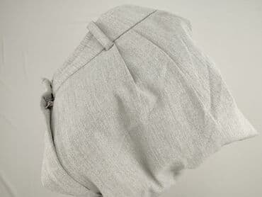 plisowane spódnice szara: Spodnie materiałowe damskie, rozmiar M — 4