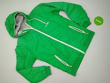 kurtki stoprocent: Męska kurtka z kapturem i podszewką dresową – zielona - Rozmiar: XL — 2