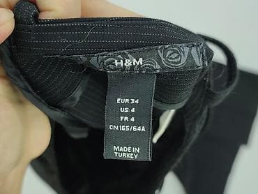 tanie garnitury: H&M, Spodnie materiałowe damskie, rozmiar XS — 4