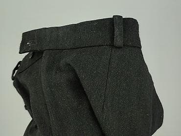 swetry basic: Męskie spodnie garniturowe – ciemnoszare - Krój klasyczny z kantem — 6