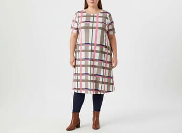 proste sukienki dla puszystych: Sukienka damska, rozmiar 6XL — 5