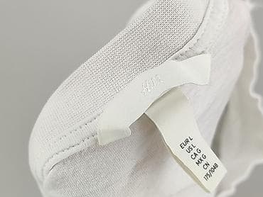 biale spodenki: H&M, T-shirt damski, rozmiar L — 5