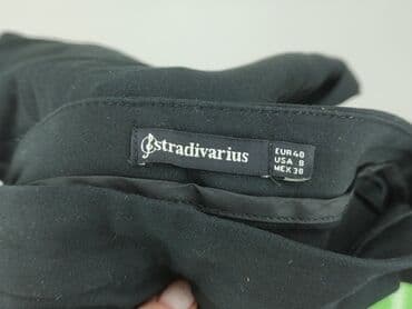 stradivarius woskowane spodnie z wysokim stanem: Stradivarius, Material trousers for women, M — 4